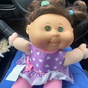 Heart Patterned Doll with Purple Dress